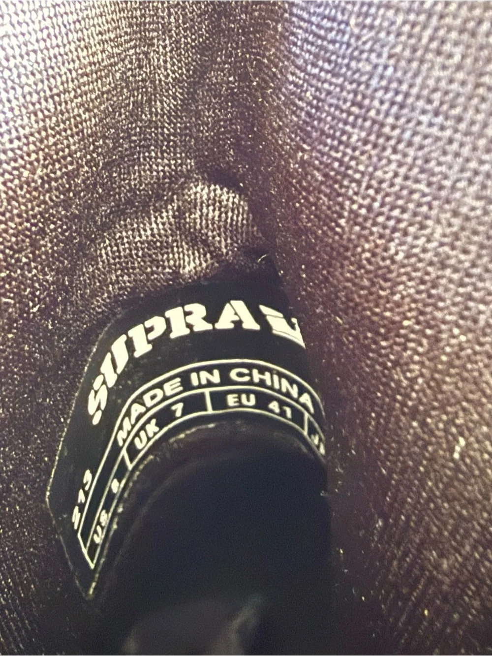 Supra Black Tuf Red Carpet Sneakers